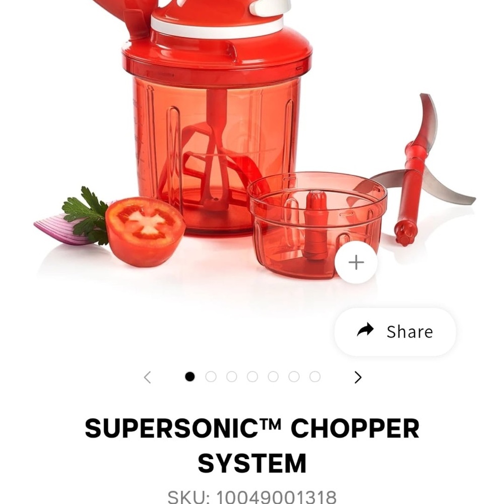 Tupperware Supersonic Chopper System - Picture 2 of 2